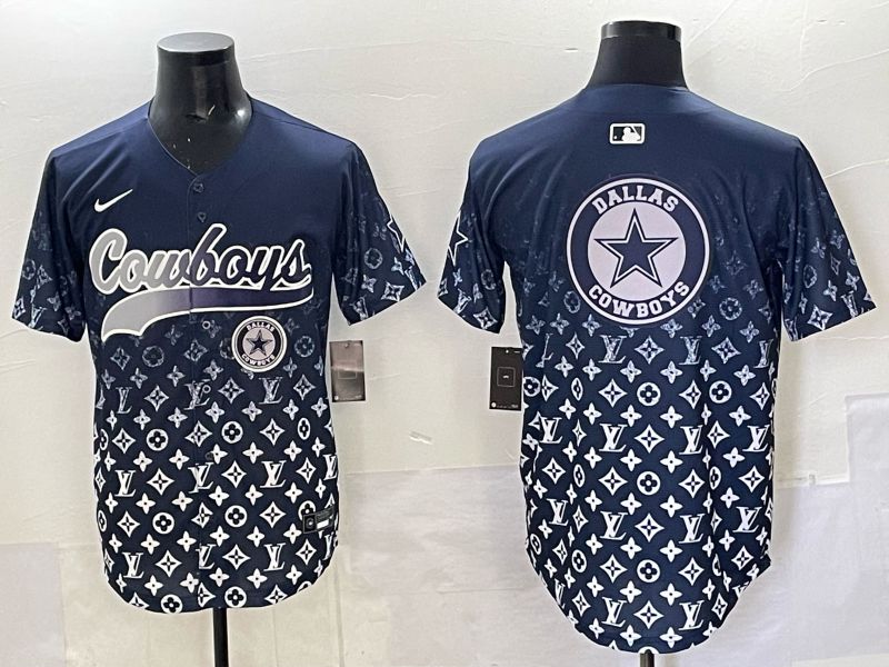 Men 2025 Dallas Cowboys Blank Drak Blue Nike Limited NFL Jersey 025->dallas cowboys->NFL Jersey